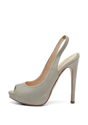Prada Pre-Owned peep-toe platform pumps - Grey