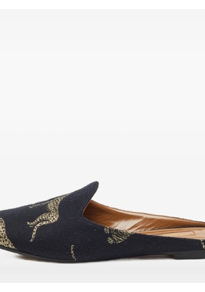 Aquazzura patterned mules - Blue