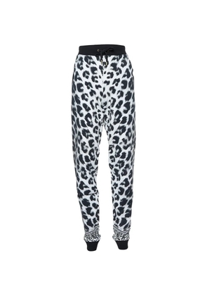 Versace Pre-Owned leopard-print trousers - White
