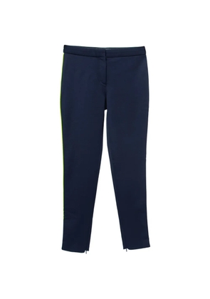 Versace Pre-Owned contrast-piping leggings - Blue