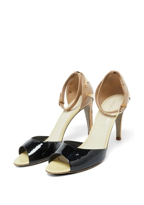 Sergio Rossi patent-leather ankle strap sandals - Black
