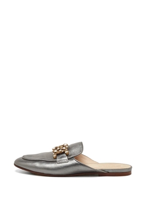 Tod's Vintage Kate crystal-embellished flat mules - Silver