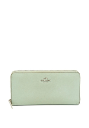 Coach zip-around leather wallet - Green