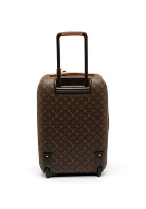 Louis Vuitton Pre-Owned 2019 Pegase monogram-pattern suitcase - Brown