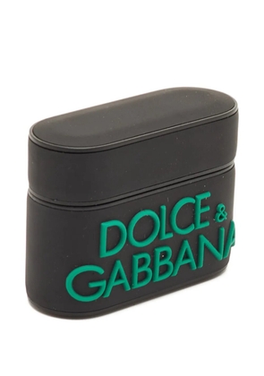 Dolce & Gabbana Pre-Owned embossed-logo AirPods Pro case - Black