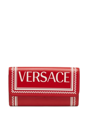 Versace Pre-Owned logo-print flap wallet - Red