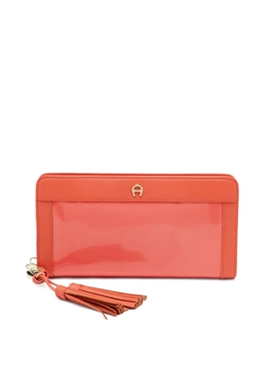 Aigner Vintage Cavallina tassel zip-around wallet - Orange