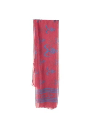 Alexander McQueen Pre-Owned Skull-print scarf - Pink