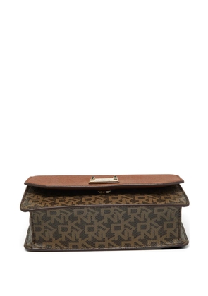 DKNY Vintage logo-print top-handle mini bag - Neutrals