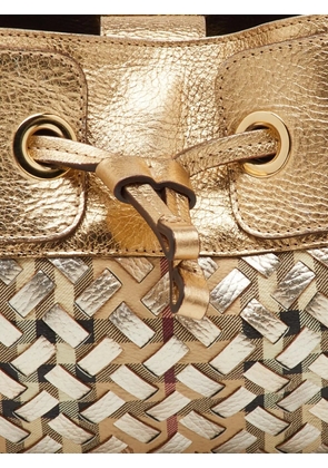 Burberry Pre-Owned Warrior Hobo leather shoulder bag - Gold