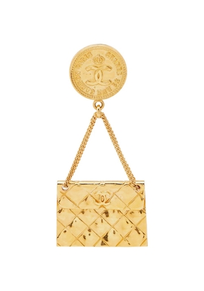 CHANEL Pre-Owned 1995 Rue Cambon CC medallion brooch - Gold