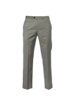 Armani Vintage pressed-crease wool trousers - Grey