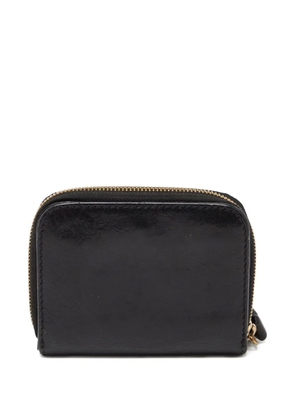 Chloé Pre-Owned logo-debossed zip-around wallet - Black