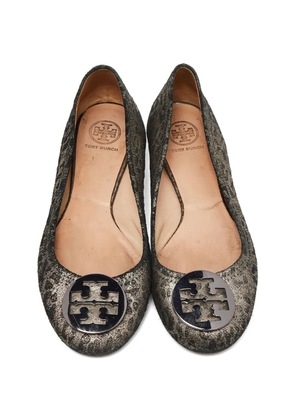 Tory Burch Luisa leopard-print ballet flats - Gold