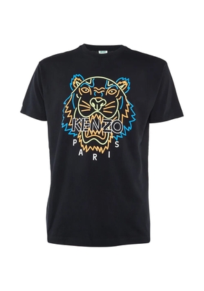 Kenzo Pre-Owned tiger-print T-shirt - Black