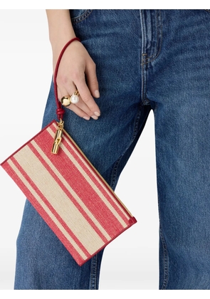 Furla Iride striped clutch bag - Red