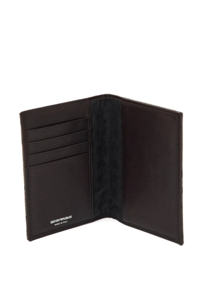 Emporio Armani Pre-Owned monogram-print passport holder - Neutrals
