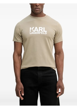 Karl Lagerfeld logo-print short-sleeve T-shirt - Neutrals