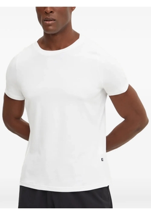 On crew-neck T-shirt - White