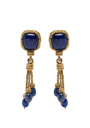 Aurelie Bidermann Miki lapis clip-on earrings - Gold