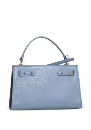no:rae small Vallegro leather tote bag - Blue