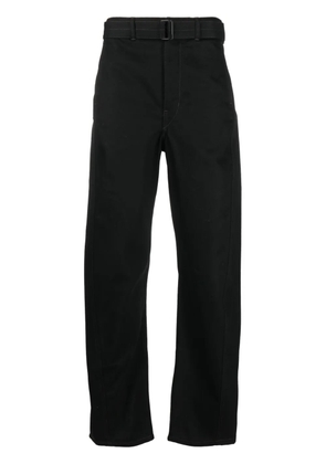 LEMAIRE belted straight-leg trousers - Black
