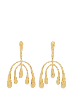 Alexis Bittar hammered drop earrings - Gold