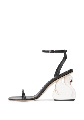 A.W.A.K.E. Mode Beta swan-heel sandals - Black
