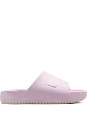 Nike Calm SE embossed-logo slide - Pink