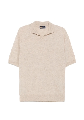 Paul & Shark knitted open-collar T-shirt - Neutrals
