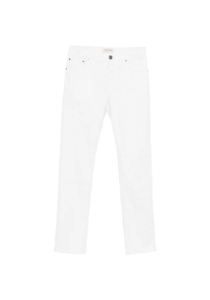 Jacob Cohën logo-patch five-pocket jeans - White