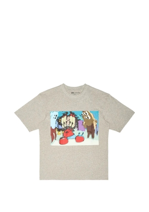 Travis Scott x Cactus Plant Flea Market x Uniqlo Spongebob Squarepants graphic-print short-sleeved T-shirt - Grey