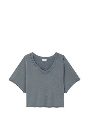 American Vintage Vibtown raw-edge T-shirt - Grey
