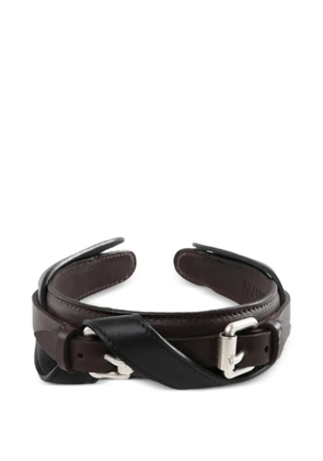 Magliano Mess Cerchietto leather headband - Brown
