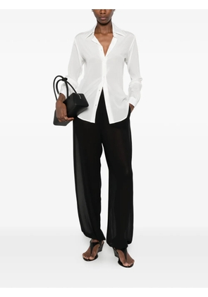 Mazzarelli Gea curved-hem shirt - White