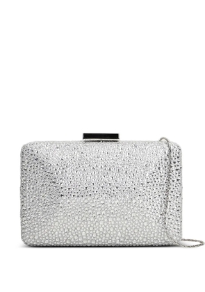 TWENTY FOURHAITCH Niger crystal-embellished clutch bag - Silver