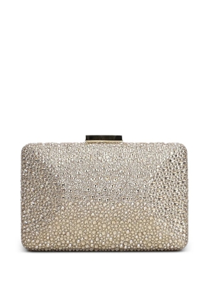 TWENTY FOURHAITCH Niger crystal-embellished clutch bag - Gold