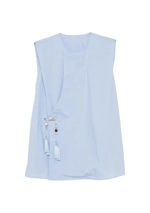JNBY bead-embellished tassel-detail top - Blue