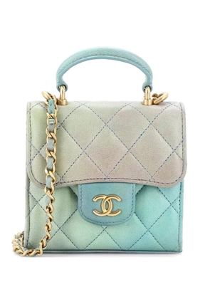 CHANEL Pre-Owned Square Classic Flap Top Handle Clutch with Chain Quilted Lambskin crossbody bag - Multicolour