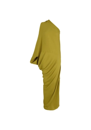 Cortana Delore one-shoulder draped maxi dress - Green