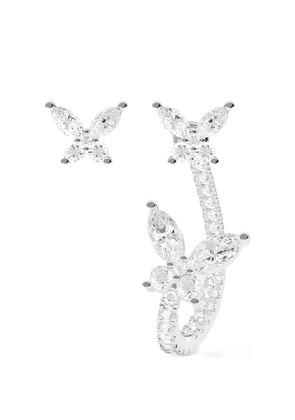 APM Monaco asymmetric butterfly earrings - Silver