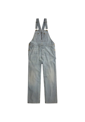 Ralph Lauren RRL hickory-stripe dungarees - Blue