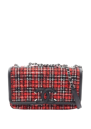 CHANEL Pre-Owned 2020 Medium Tweed CC Filigree Flap shoulder bag - Red