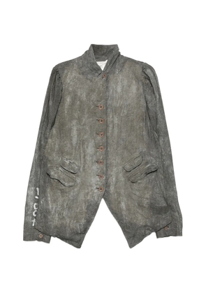 Rundholz faded-effect pleated jacket - Grey