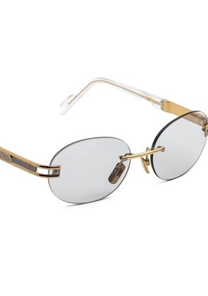 Cazal rimless oval-frame sunglasses - Gold