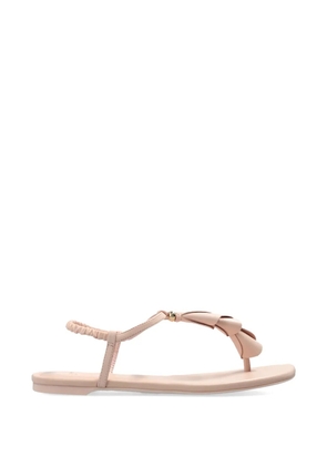Kate Spade Lily petal-embellished leather sandals - Pink