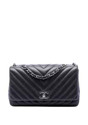 CHANEL Pre-Owned 2012-2013 Medium Chevron Lambskin Surpique Flap shoulder bag - Black
