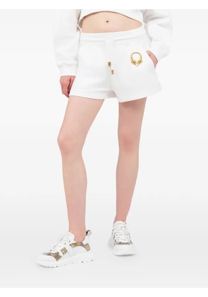 Roberto Cavalli tiger-motif drawstring shorts - White