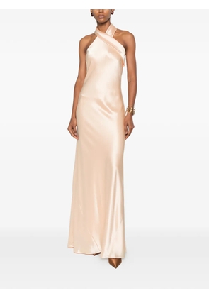 Galvan London Pandora satin gown - Pink