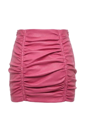 DSQUARED2 draped leather skirt - Pink